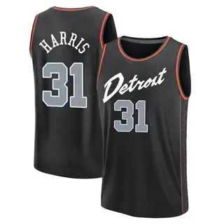 Detroit Pistons Men's Joe Harris Black Fast Break 2023/24 City Edition Jersey