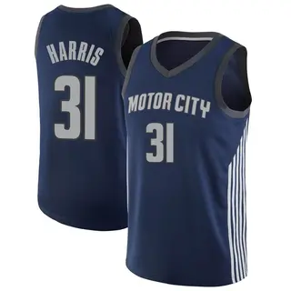 Detroit Pistons Men's Joe Harris Navy Swingman Jersey - City Edition