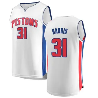 Detroit Pistons Men's Joe Harris White Fast Break Jersey - Association Edition
