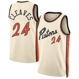 Detroit Pistons Men's Mateen Cleaves Swingman Tan 2024/25 City Edition Jersey