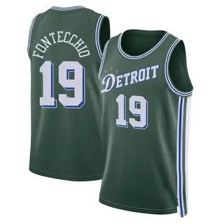 Detroit Pistons Men's Simone Fontecchio Green Swingman 2022/23 City Edition Jersey