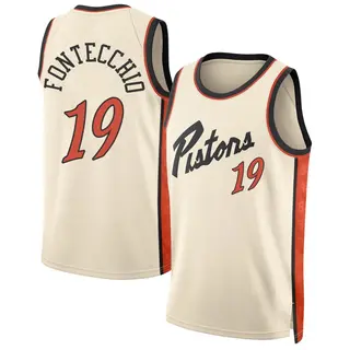 Detroit Pistons Men's Simone Fontecchio Swingman Tan 2024/25 City Edition Jersey