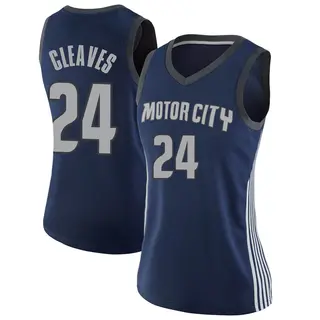 Detroit Pistons Women's Mateen Cleaves Navy Swingman Jersey - City Edition