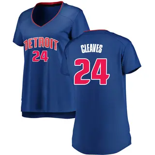 Detroit Pistons Women's Mateen Cleaves Royal Fast Break Jersey - Icon Edition