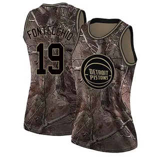 Detroit Pistons Women's Simone Fontecchio Camo Swingman Realtree Collection Jersey