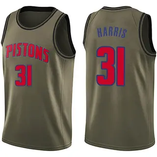Detroit Pistons Youth Joe Harris Green Swingman Salute to Service Jersey