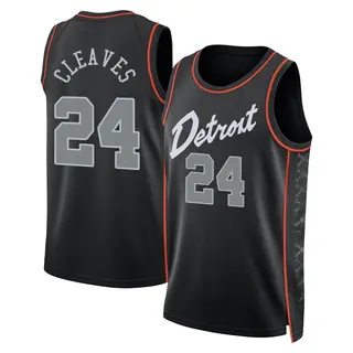 Detroit Pistons Youth Mateen Cleaves Black Swingman 2023/24 City Edition Jersey