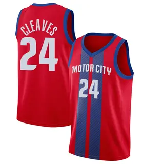 Detroit Pistons Youth Mateen Cleaves Red Swingman 2019/20 Finished Jersey - City Edition