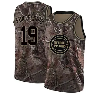 Detroit Pistons Youth Simone Fontecchio Camo Swingman Realtree Collection Jersey